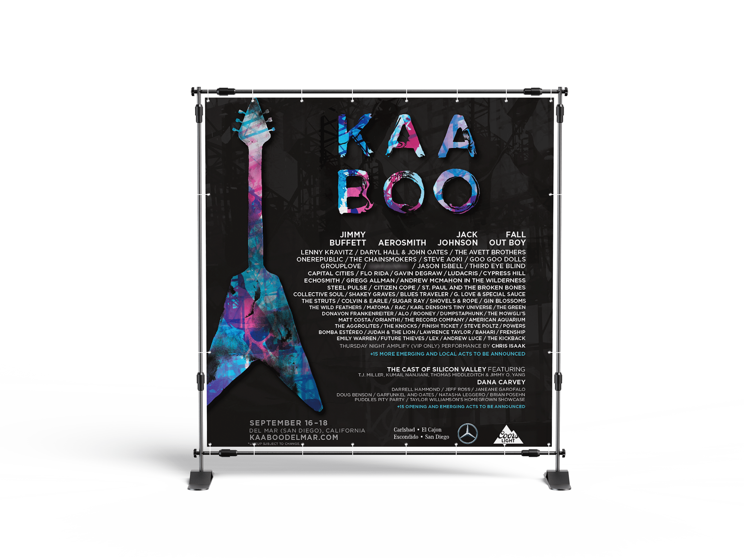 KAABOO Announcement Ad Design