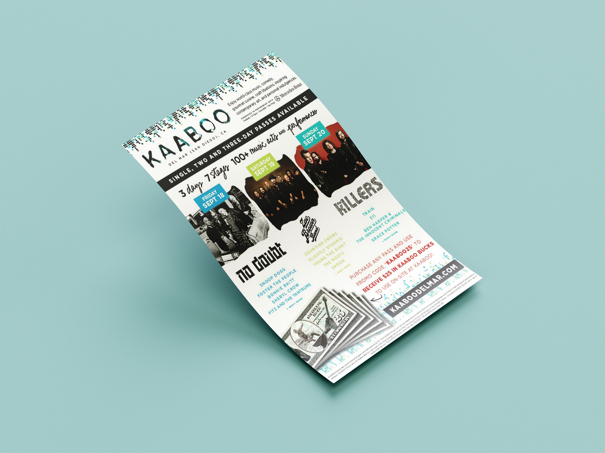 KAABOO Flyer Design Year 2