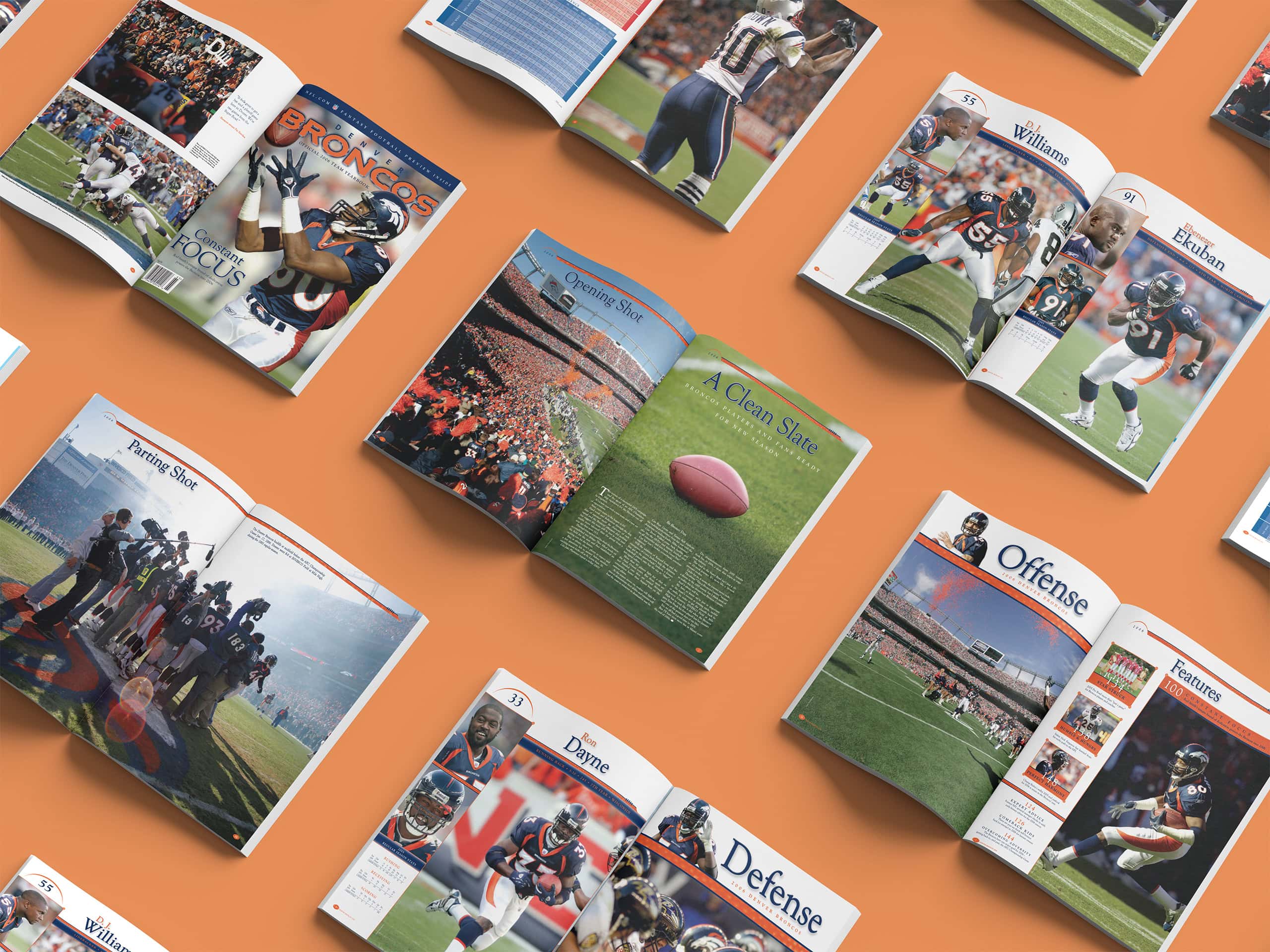 Denver Broncos Yearbook Design