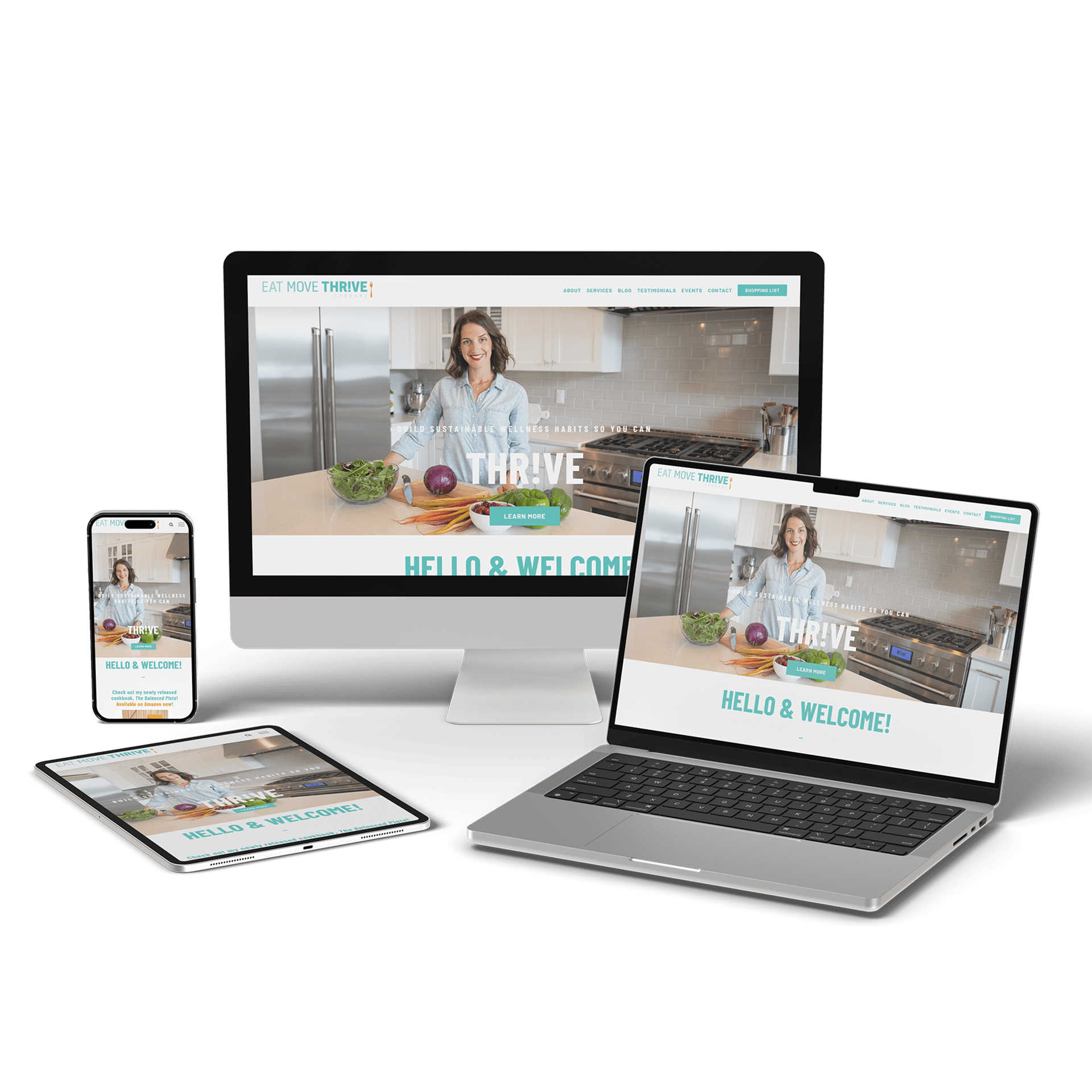 Eat Move Thrive Website Design