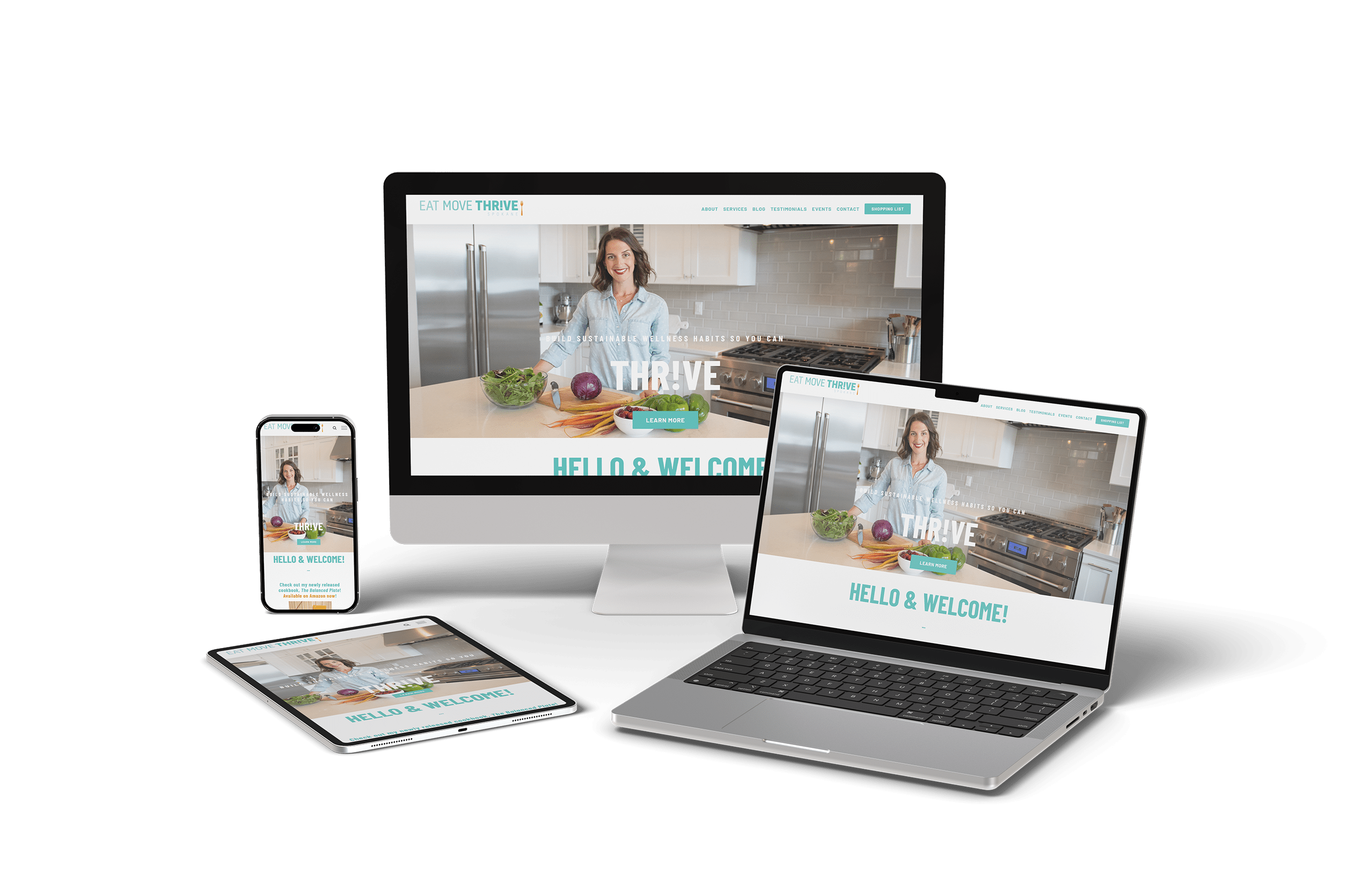 Eat Move Thrive Website Design