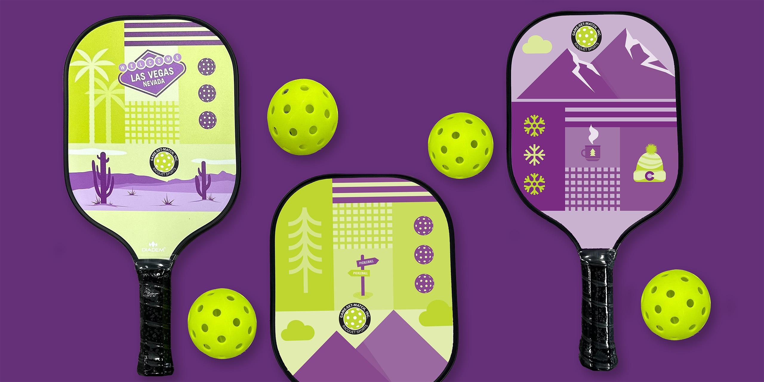 Game Set Match Pickleball Paddle Designs